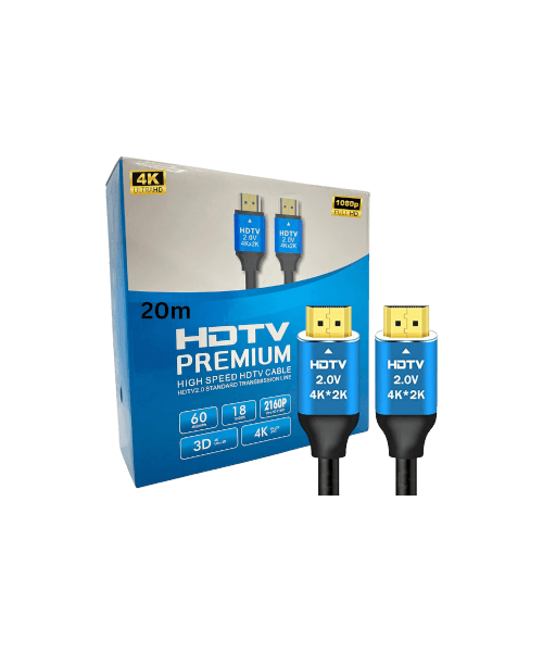 Câble HDMI 4K 20m – Haute Vitesse HDMI 2.0, 4K 60Hz, HDR