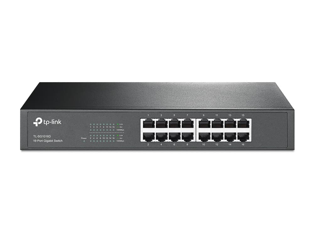 TPLINK SWITCH 16-PORT DESKTOP/RACKMOUNT GIGABIT